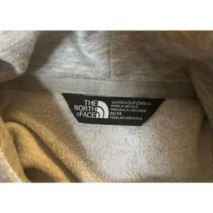 The North Face Hoodie Womens Sweatshirt Gray Big Logo Hoodie M thumbnail 3