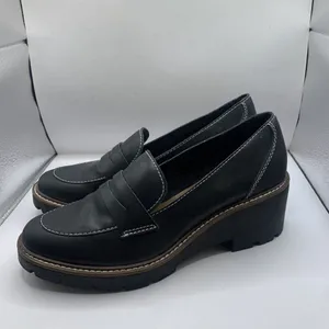 Blondo Dulce Waterproof Women's platform Loafers chunky size 9.5 black E6 thumbnail 1