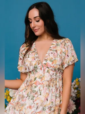 Baltic Born Cassie Short SleeveFloral Maxi Dress XL thumbnail 8