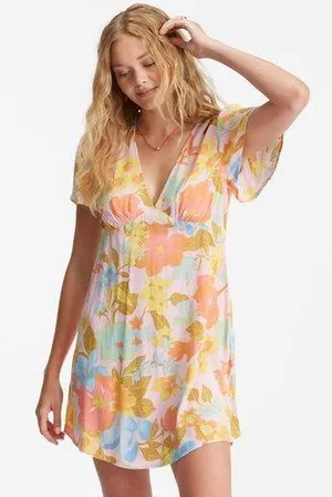 Billabong Multicolor Mini Dress thumbnail 1