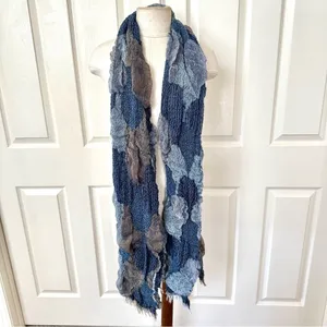 Long blue scarf Blue thumbnail 2