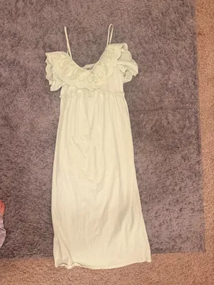ZARA Light Green Maxi Dress thumbnail 4