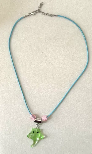 Stingray Pendant Necklace (938) Green thumbnail 3