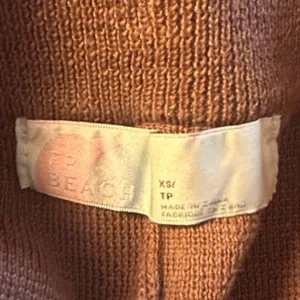 Free People Beach Freya Knit Pants XS Mauve Rose Balloon Leg Linen Boho Casual thumbnail 4