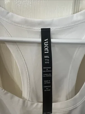 Vuori White Lux  Racerback Tank Top thumbnail 2