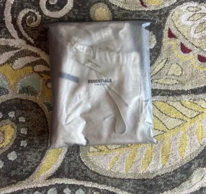 Essentials XXS uncuffed light oat sweatpants Gray thumbnail 3