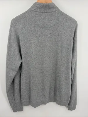 Johnnie-O sully heathered gray quarter zip men’s L preppy pullover performance thumbnail 5