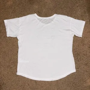 Anthropologie Kera Till Heart Embroidered Short Sleeve Oversized Tee White M thumbnail 8