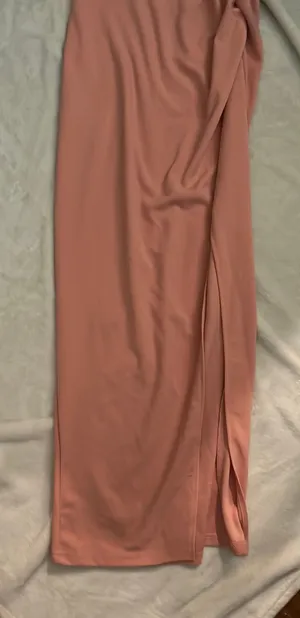 Pretty Garden Pink One-Shoulder Shoulder Tie Dress thumbnail 1