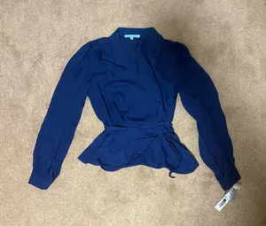 Antonio Melani Silk Wrap Top thumbnail 1