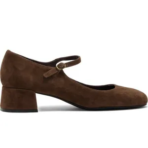 Jeffrey Campbell Top Tier Mary Jane Pump 8 brown suede block heels thumbnail 10