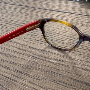 Tory Burch Tortoise Shell and Red Glasses thumbnail 3