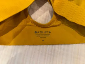 Athleta Yellow Low Impact Adjustable Sports Bra thumbnail 3