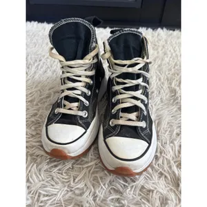 Converse Run Star Hike High‎ Top Platform Sneakers Black White 5Mens Womens 6.5 thumbnail 3