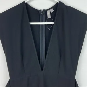 ASOS Surplice Black Romper with Sash Tie Belt Size 2 thumbnail 3