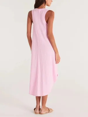 Z SUPPLY Reverie Slub Midi Dress - Pink thumbnail 2