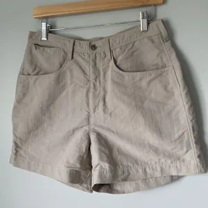 The North Face Vtg. Cargo Hiking Outdoor Shorts Gorpcore Tan Quick Dry Size 12 thumbnail 3