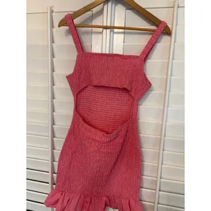 Hello Molly Pink Smocked Open Back Dress Size‎ 4 thumbnail 5