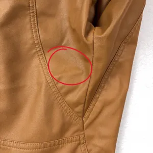 Zenana Outfitters Vegan Leather Moto Bomber Jacket Women’s L Tan Biker Y2K Chic thumbnail 12