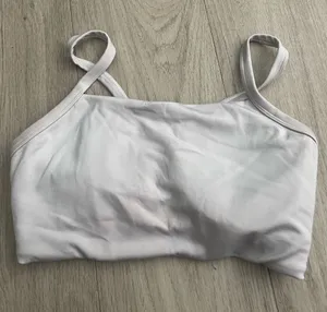 NOBULL White Scoop Sports Bra thumbnail 1