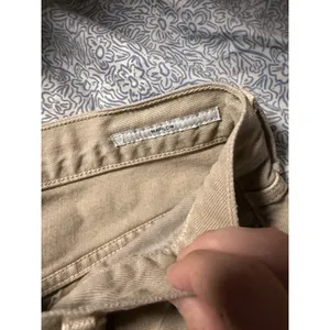 Citizens of Humanity Marlow Size 28 Tan Khaki Raw Hem Shorts High Rise 6" FLAW thumbnail 4