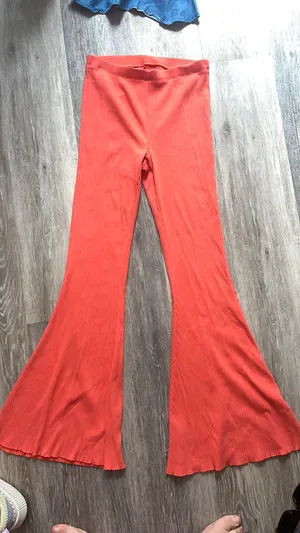 Orange Flare Pants thumbnail 1