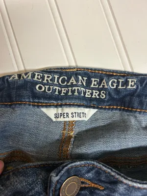 American Eagle Vintage Collection Distressed Super Stretch Jeggings 14 Short thumbnail 8