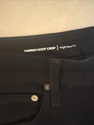 Agolde Women's Black Bootcut Jeans with Frayed Hem thumbnail 6