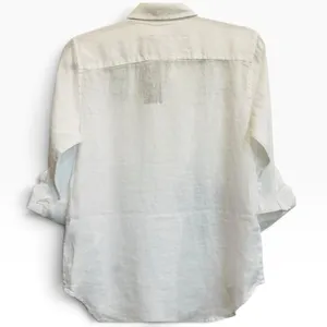 Lauren Ralph Lauren 100% Linen Nautical Graphic Button Down Shirt White XS NWT thumbnail 6