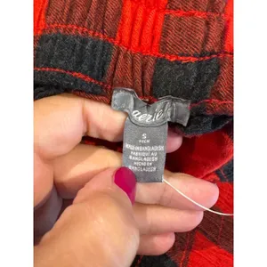 Aerie buffalo plaid flannel pajama jogger pants thumbnail 6