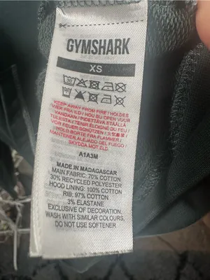 S361. Gymshark Women's Hooded Sweatshirt in Dark Green- fits up to large thumbnail 4