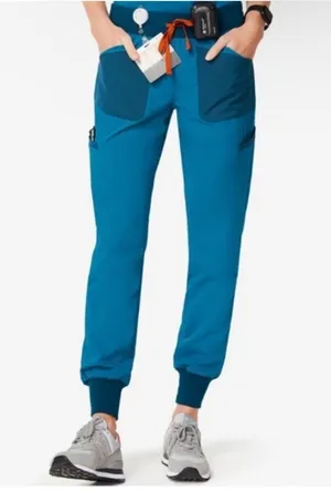 FIGS Limited Edition Maua Scrub Jogger Pants in Alps Blue Size Medium thumbnail 1