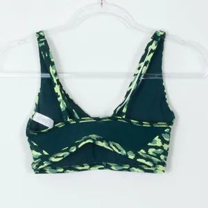 Aerie Offline Green Camo Athletic Workout Mesh Sports‎ Bra Womens Size Small thumbnail 6