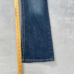 ARIAT R.E.A.L. Lakeshore Low Rise Rosy Bootcut Denim Jeans Womens 34R Whipstitch thumbnail 10