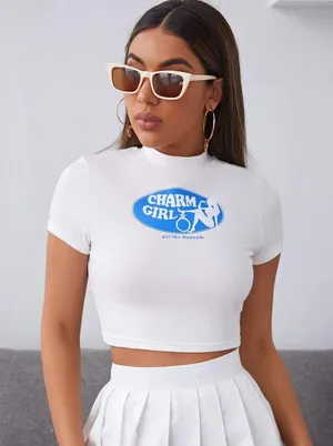 SheIn Baby Tee thumbnail 1