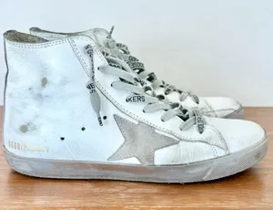 Golden Goose Francy Leather High Top Sneaker Shoes White Women's Size 36 / 6 thumbnail 3