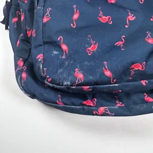Trans by JanSport Pink Flamingo Backpack SuperBreak School Bag Navy Blue Pink thumbnail 5