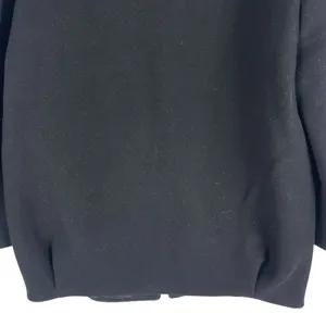 Zara Monteco Wool Front Zip Oversized Bomber Jacket Black Size XS thumbnail 9