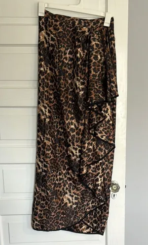 Venus Leopard Print Maxi Skirt thumbnail 1
