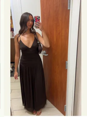 Rare London Mesh Drop Waist Maxi Dress thumbnail 3