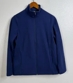 Lands' End Blue Fleece Full Zip‎ Jacket Size Small thumbnail 1