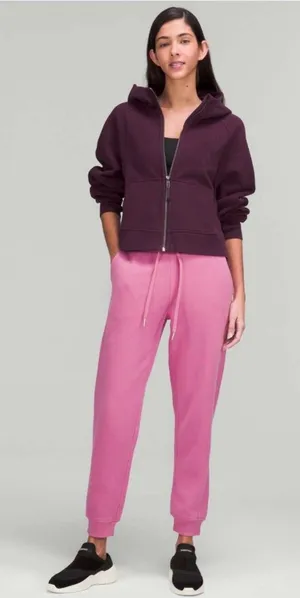 Lululemon Scuba High-Rise French Terry Jogger Fleece, Pink Blossom thumbnail 1