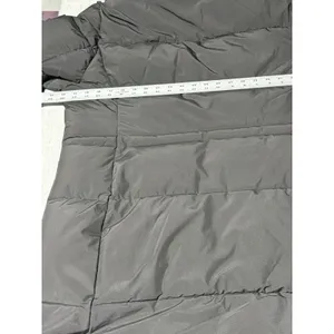 DKNY Womens‎ Long Puffer Parka Jacket Hooded Black Quilted Winter Coat XLarge XL thumbnail 8