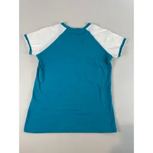 NFL Team Apparel Womens Turquoise Miami Dolphins V‑Neck Short Sleeve Tee Size M thumbnail 6