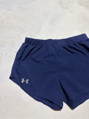 Under Armour Navy Women's Athletic Running Shorts small thumbnail 2