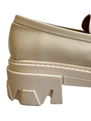 EUC ALOHAS Leather Trailblazer Platform Loafers Cream Size 6.5 thumbnail 7