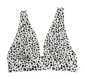 Intimately Free People Erin Printed Scuba Bralette Sz XS Smooth Stretch Leopard thumbnail 1