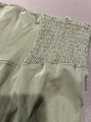 Green Smocked Leggings thumbnail 8