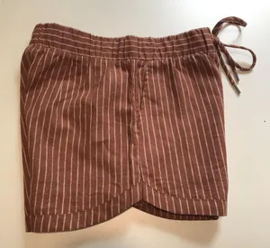 Calia Women's High-Rise Dolphin Shorts in Yucatan Stripe Cinnamon Size XS NWT thumbnail 4