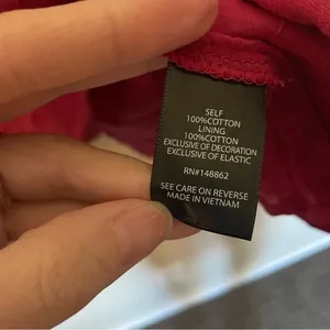 Torrid Babydoll Cotton Window Pane Button Front Tank in Red Bud thumbnail 9